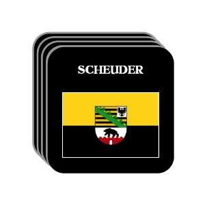  Saxony Anhalt   SCHEUDER Set of 4 Mini Mousepad Coasters 