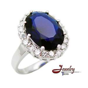 Silver Plated Royal Engagement Inspired Diana Ring  