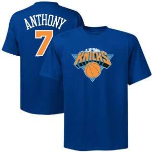  Majestic New York Knicks #7 Carmelo Anthony Royal Blue 