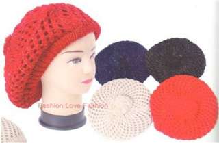 100% Wool Beret French Artist Beanie Hat Cap 15 Colors  