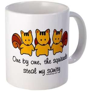  One by one, the squirrels Funny Mug by  