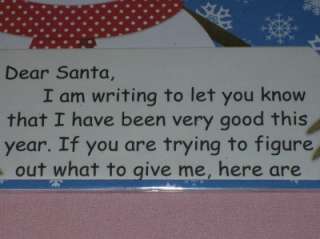 Dear Santa Wish List Letter Christmas Postcard ~1,2 or3  