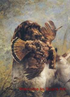 Griffon With Grouse Percival Rosseau Repro oil painting  