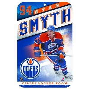  NHL Edmonton Oilers Ryan Smyth 11 by 17 Inch Locker Room 