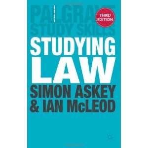   Askey and Ian McLeod (Palgrave Study Skills) [Paperback] Simon Askey