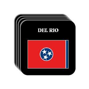  US State Flag   DEL RIO, Tennessee (TN) Set of 4 Mini 