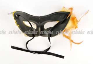 Mardi Gras Floral Masquerade Mask Strap Yellow E1FAS7  