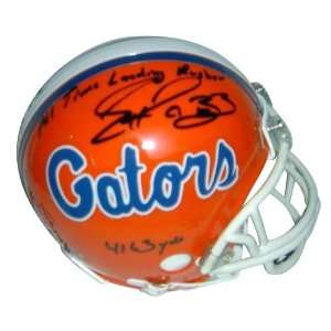   Gators Mini Helmet w/ 4163 Yds All Time Leading Rusher Inscription