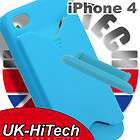 BLUE ID CARD STORAGE HOLDER CASE COVER FOR IPHONE 4 4G  