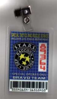 Resident Evil ID Badge STARS Special Ops Bravo Team  