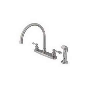   of Design Goose Neck Centerset Kitchen Faucet With Spray EB728ALSP
