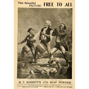  1898 Ad Soap Powder Babbitts Free Jail Picture Drummers 