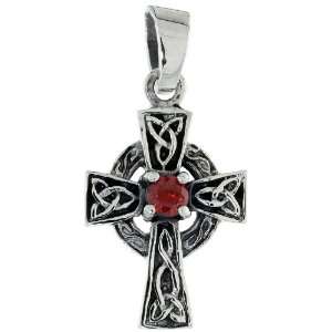  925 925 Sterling Silver Small Trinity Celtic Cross Pendant 