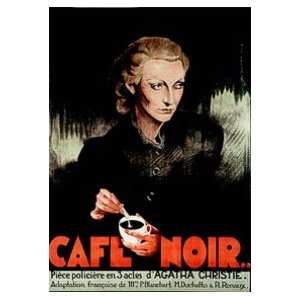  Cafe Noir   Vintage French Movie Poster(size 11x17 