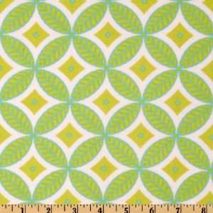  44 Wide McKenzie Circles Aqua Fabric By The Yard Arts 
