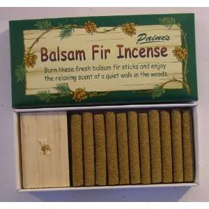   24 Fir Balsam Sticks and Holder   Paines Fir Balsam Incense Beauty