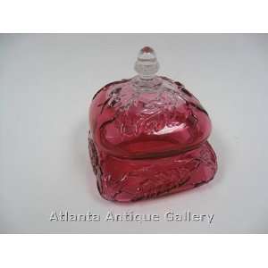  Rubina Art Glass Covered Box