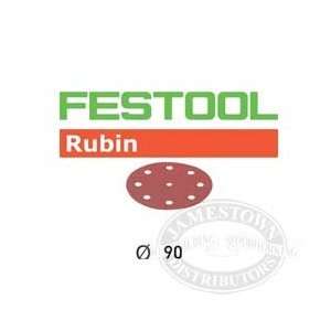 Festool StickFix Rubin RO 90 3.5 inch Disc Abrasives 497374 P80 Grit 