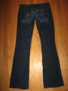 HUDSON Triangle Flap Pocket Dark Wash Bootcut Jeans 28 x 34  