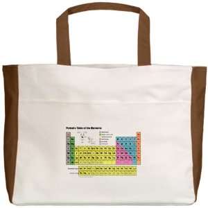    Beach Tote Mocha Periodic Table of Elements 