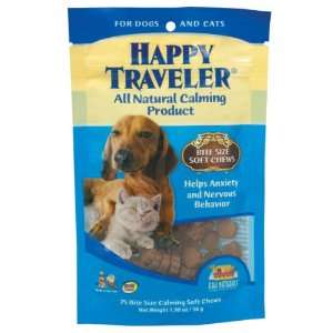  Happy Traveler for Dogs & Cats   75 Bite Size Calming Soft 