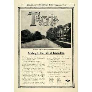 1911 Ad Tarvia Barrett Road Dust Hazel Ave Chicago   Original Print Ad 