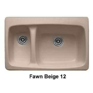 CorStone 20412 Fawn Beige Barrington Barrington Double Bowl Hi Lo Self 