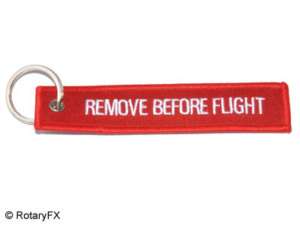 Remove Before Flight   Womens Keychain Key Chain Ring  