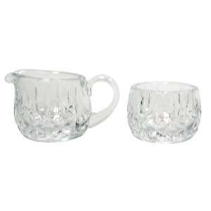  Block Crystal Olympic Collection Sugar and Creamer 