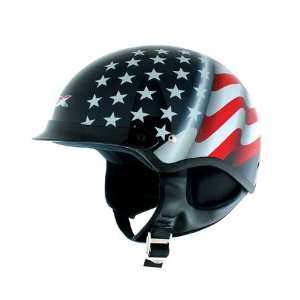  AFX FX 3 Beanie Freedom Flag Half Helmet XX Large  Black 