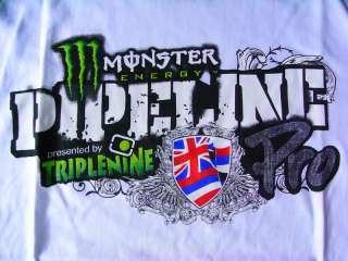 Monster tirplenine rock white racing men shirt size XL  