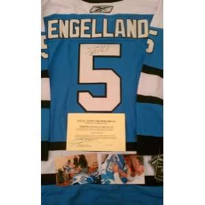  Deryk Engelland Signed Authentic Pittsburgh Penguins 
