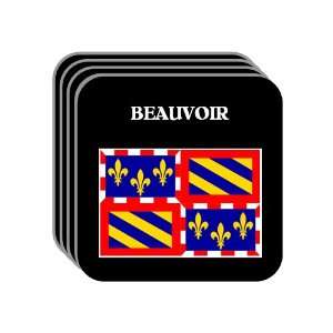 Bourgogne (Burgundy)   BEAUVOIR Set of 4 Mini Mousepad 