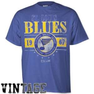  CCM St. Louis Blues Roundhouse Kick Heathered T Shirt 