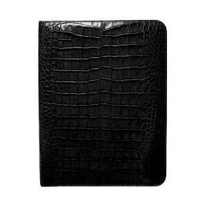  Jack Georges Croco Black Letter Size Writing Pad Accessory 