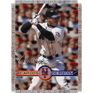  New York Mets Carlos Beltran 48x60 Players Tapestry Throw 