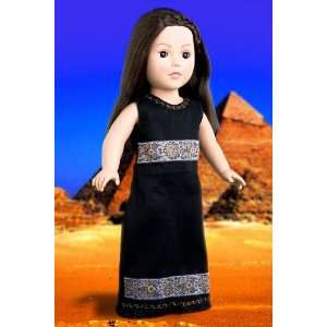  Egyptian Beauty   Black elegant party dress; Fits 18 inch 