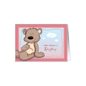 Destiny   Teddy Bear Baby Shower Invitation Card Health 