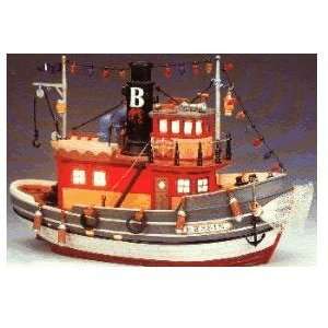  Lemax Village Collection Bessie The Tug Boat Table Piece 