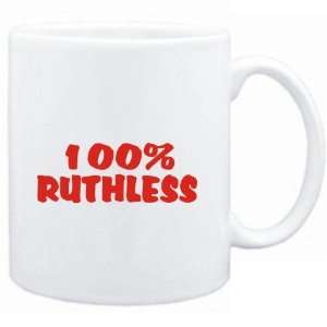  Mug White  100% ruthless  Adjetives