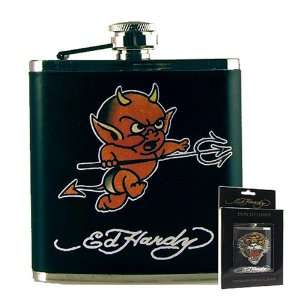  Officially Licensed Don Ed Hardy Little Devil Leather 