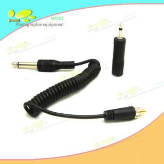 PC to 3.5mm 6.35mm Flash Sync Cable Cord With Screw Lock For Studio 
