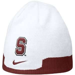   Nike Stanford Cardinal White 4th & Goal Knit Beanie