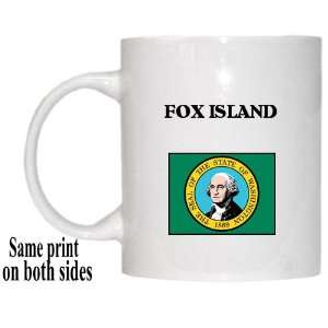  US State Flag   FOX ISLAND, Washington (WA) Mug 