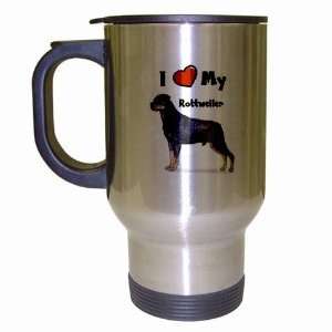  I Love My Rottweiler Travel Mug