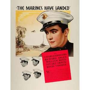  1931 Ad Marines Have Landed Paramount Movie O. Garrett 