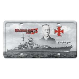  Bismarck 1941 Axis Military License Plate   Garage Art 