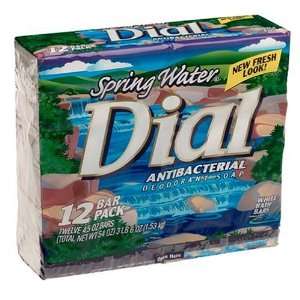  Dial Springwater 4.5 Ounces Bar Soap   12 bar Beauty