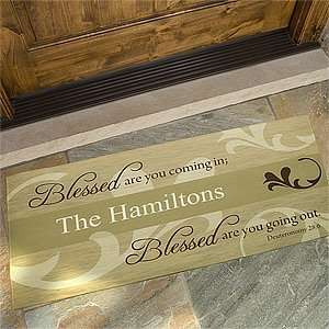  You Are Blessed Personalized Religious Doormat Patio 