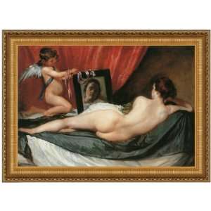 Venus at her Mirror (The Rokeby Venus), 1651, Canvas Replica Painting 